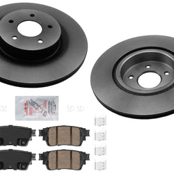 Rear Disc Brake Rotors Brake Pads For Infiniti QX60 Pathfinder 2022 2023 2024