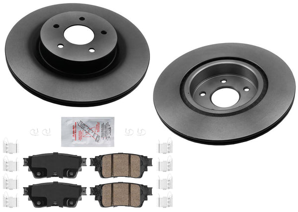 Rear Disc Brake Rotors Brake Pads For Infiniti QX60 Pathfinder 2022 2023 2024