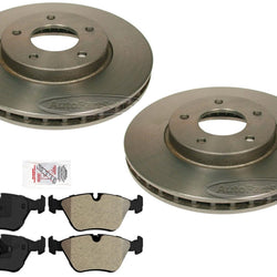 Performance Carbon Disc Brake Rotors Brake Pads for Jaguar Vanden Plas 1998-2003