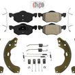 Front Disc Brake Pads Brake Shoes Springs Adjusters for Ford Escape 2001-2007