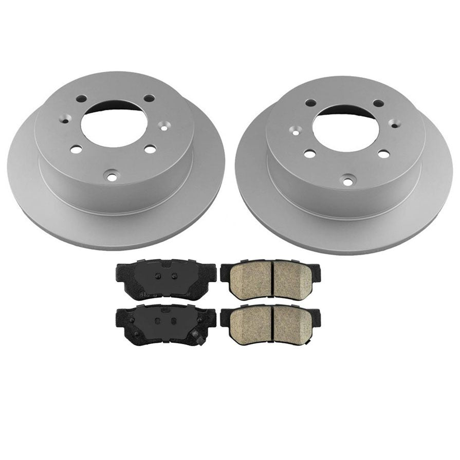 Rear Coated Disc Brake Rotors & Pads for KIA Optima 2001-2006 Sonata 1999-2005