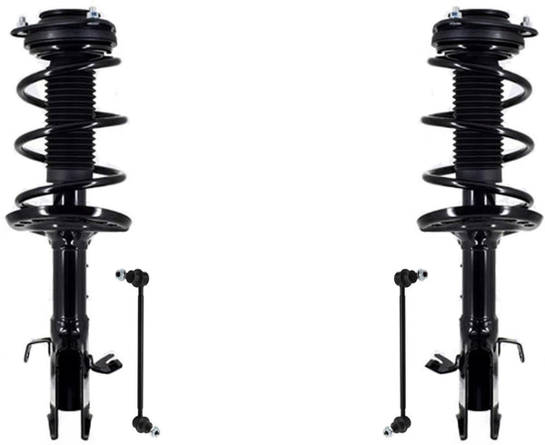Front Left & Right Complete Struts & Sway Bar Links For Subaru Crosstrek 18-20