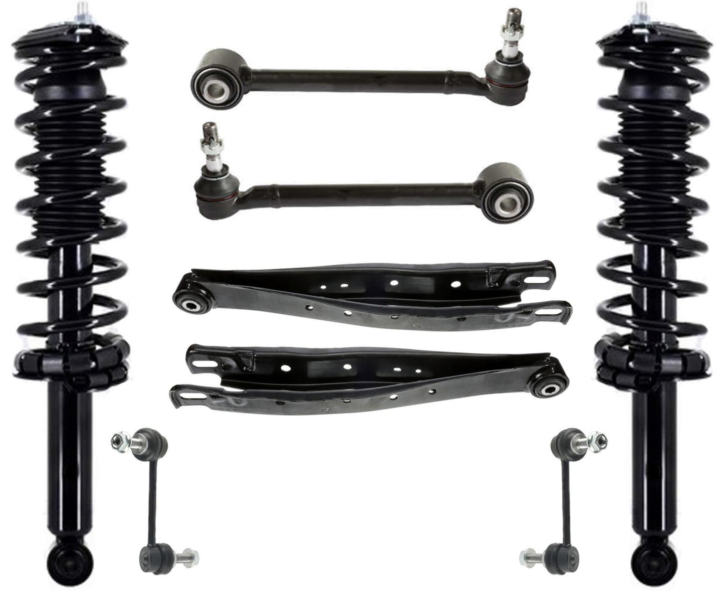Rear Complete Struts Control Arms Sway Bar Links For Subaru Crosstrek 2018-2020