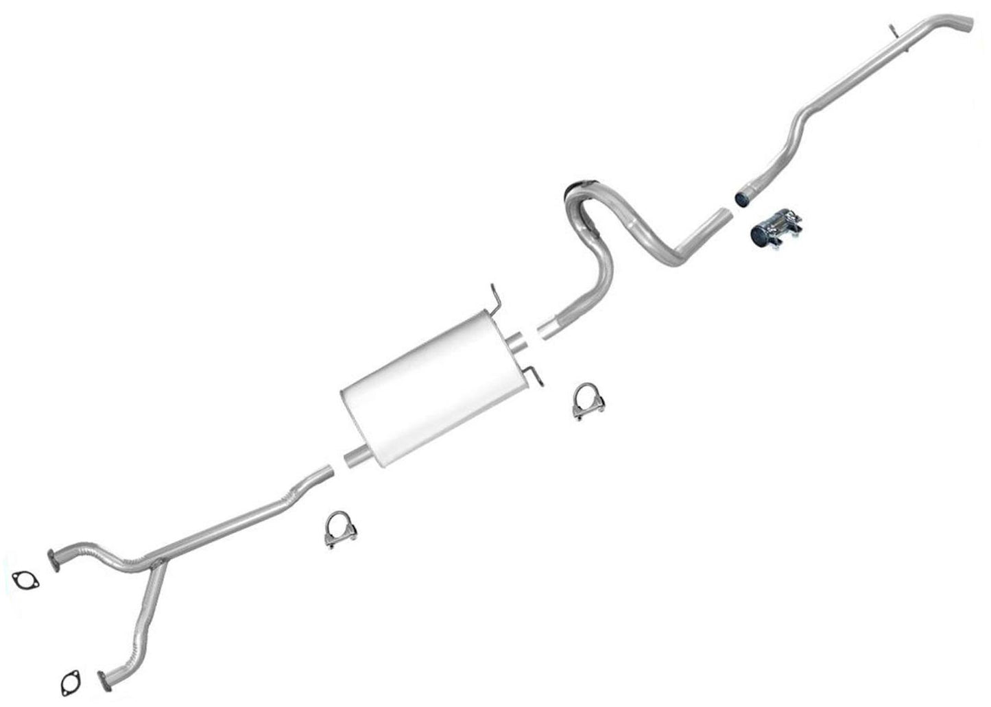 1995-97 se adapta a juntas del sistema de tubo de escape del silenciador Mercury Grand Marquis 4.6