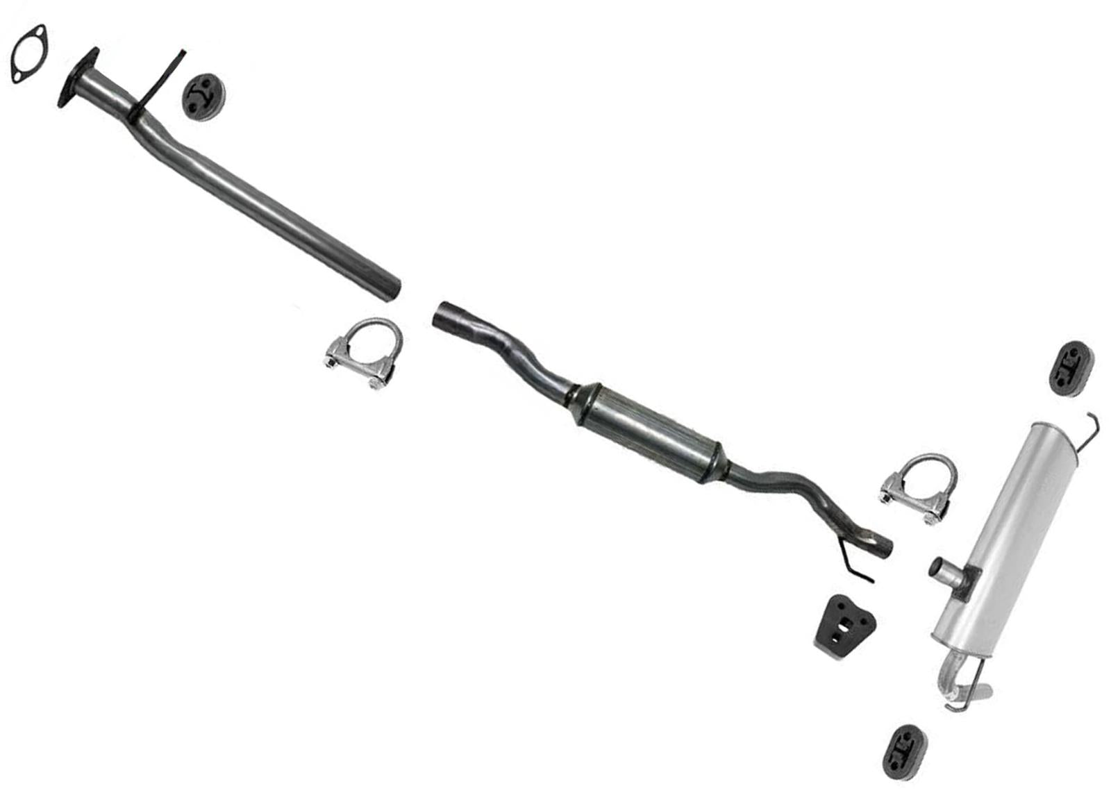 Sistema de silenciador de tubo de escape para Nissan Rogue 08-13 w Sólo emisiones de California