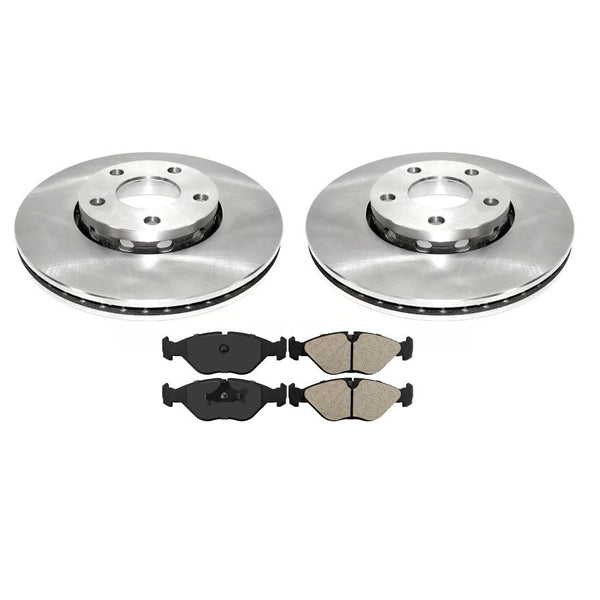 1990-1998 Saab 9000 Freno delantero (2) rotores 34015 y (1) pastillas MD403