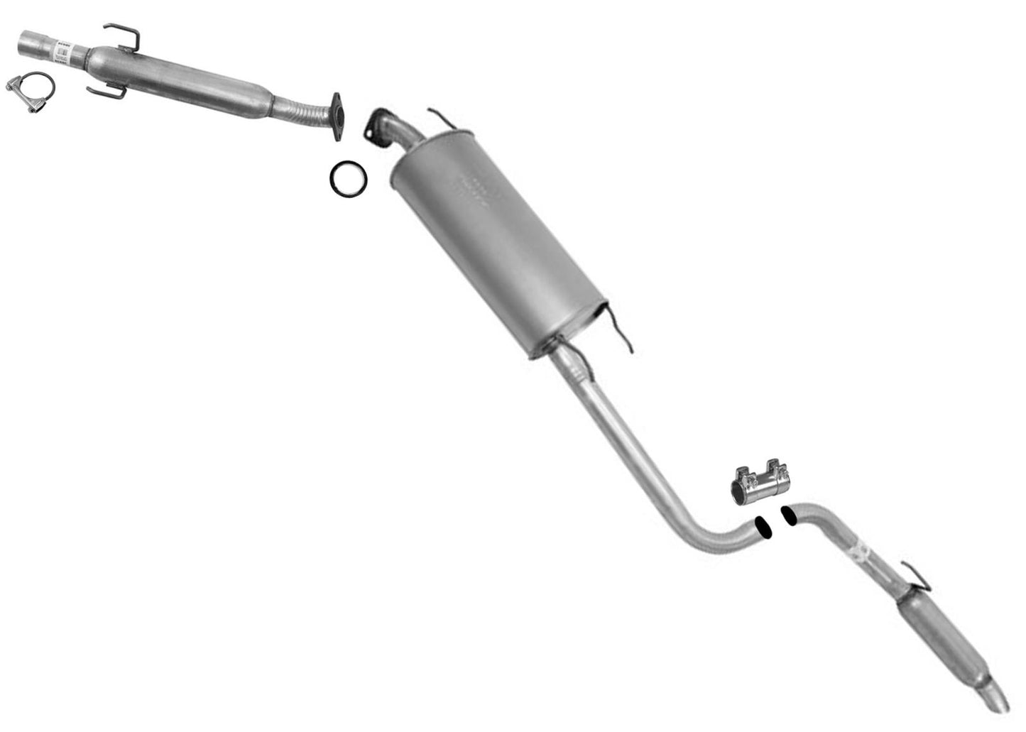 Resonator Pipe Muffler Exhaust Sys For Toyota Sienna 2004-2006 All Wheel Drive