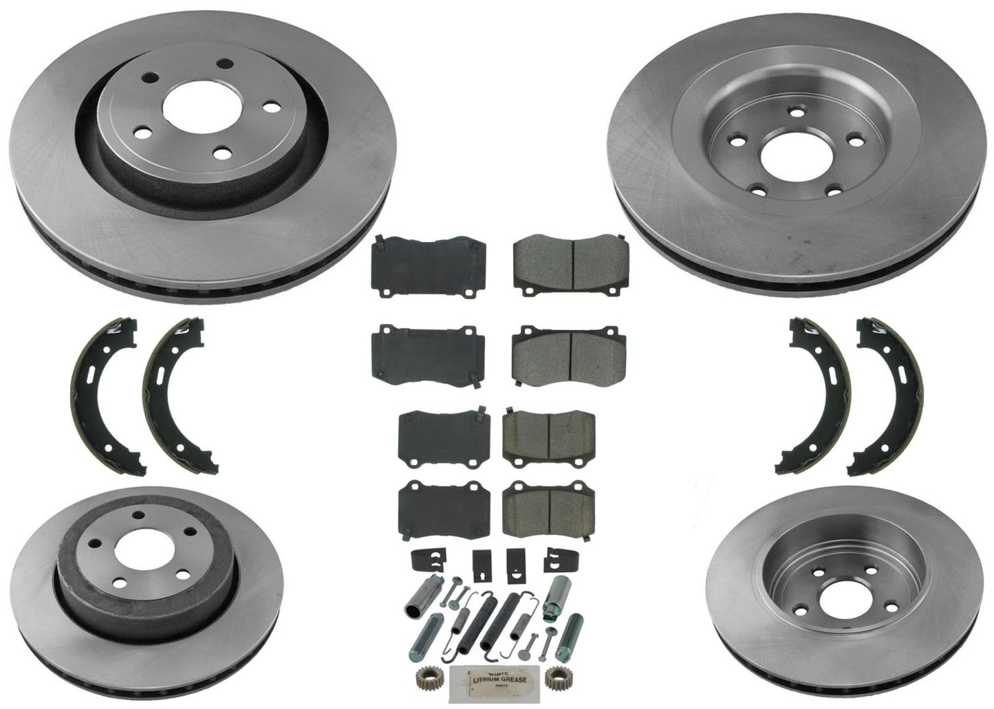 Brake Disc Brake Rotors Ceramic Pads For Jeep Grand Cherokee 2006-2010 SRT8 6.1 - Photo 1