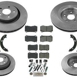 Brake Disc Brake Rotors Ceramic Pads For Jeep Grand Cherokee 2006-2010 SRT8 6.1