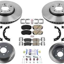 Carbon Performance Disc Brake Rotors Pads For Kia Sportage 11-15 All Wheel Driv