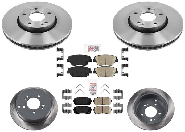 Performance Disc Brake Rotors Pads For Kia Optima 16-20 Hybrid W Manual parking