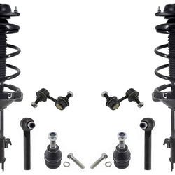 Front Coil Spring Struts Tie Rods Sway Bars for Subaru Forester 2004 2005
