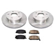 1991-1994 Previa Van WITH REAR DRUM BRAKES Brake Disc Rotors FWD 31048 MD527