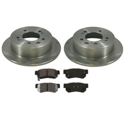 FIts 2008 Hyundai Elantra (2) 275MM Rear Brake Rotors & Ceramic Pads