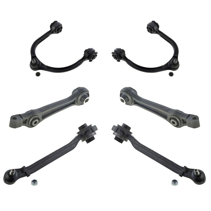For Chrysler 05-10 Rear Wheel Drive 300 Upper Lower Control Arms Frt 6Pc No 6.1L