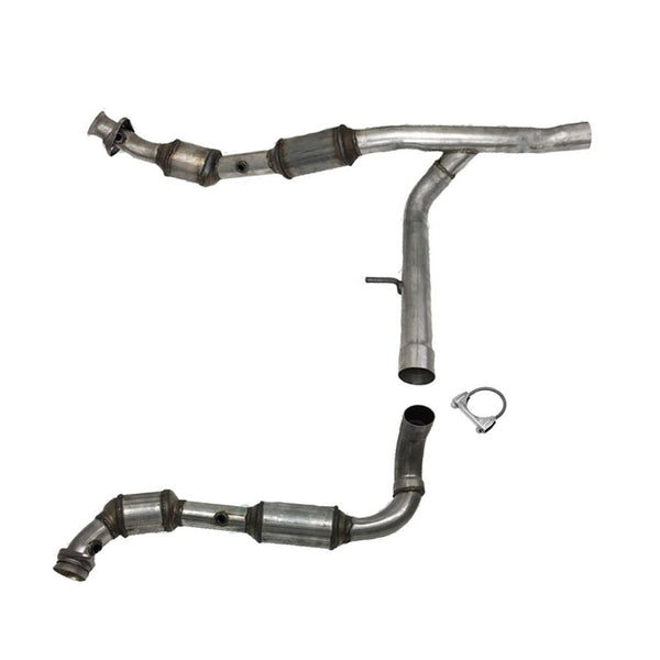 For 2004-08 Ford F150 5.4L 4 Wheel Drive Eng Y Pipe W Dual Catalytic Converters
