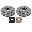 02-07 Lancer 10.5 Inch Check Below (2) Front Brake Rotors & Ceramic Pads