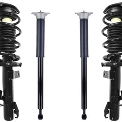 Front Complete Struts & Rear Shocks W/ Mounts For Mazda 3 2010-2013 2.0L 2.5L