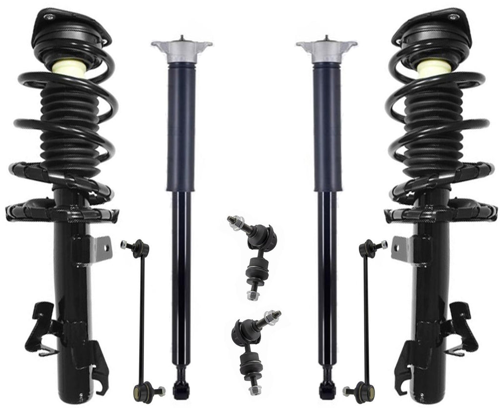 Front Complete Struts Rear Shocks W/ Mounts & Links For Mazda 3 10-13 ...