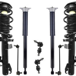 Front Complete Struts Rear Shocks W/ Mounts & Links For Mazda 3 10-13 2.0L 2.5L