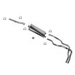 1987-1990 Chevrolet G10 Van 5.0L Economy Single Muffler Exhaust System