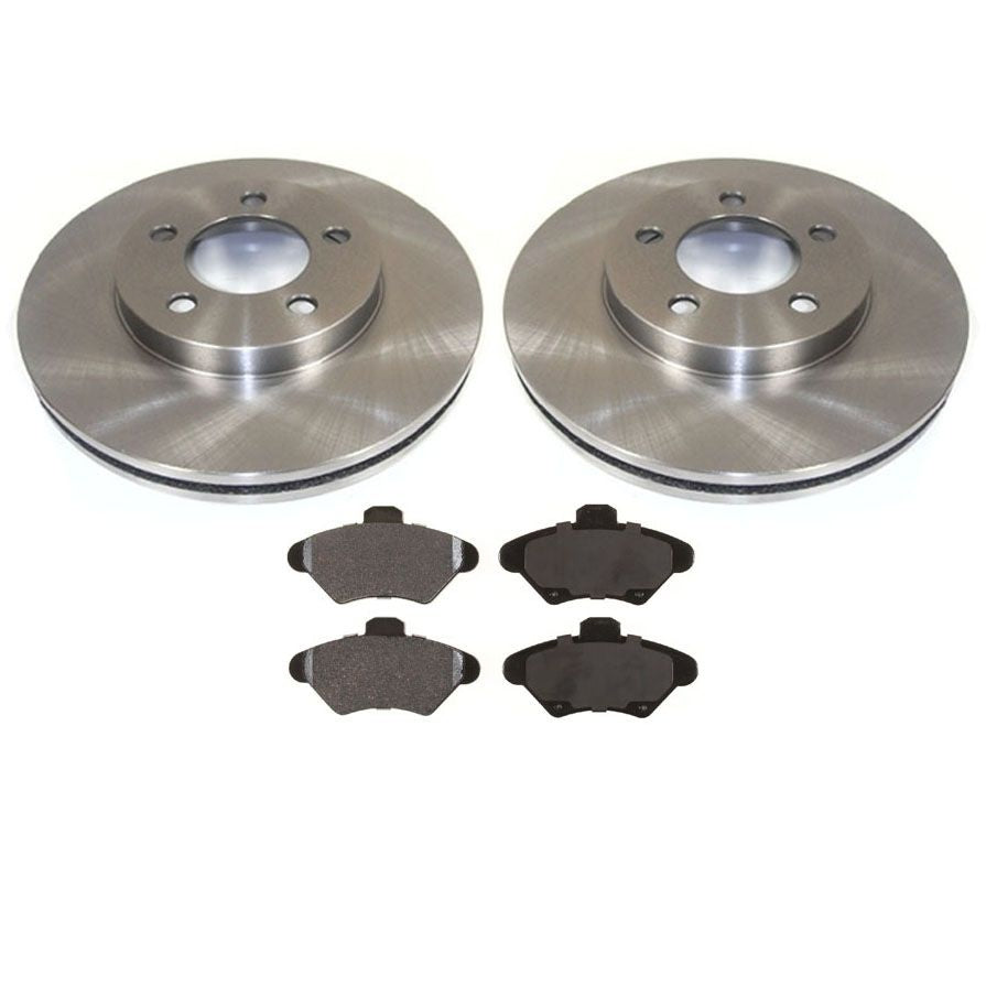 Front Brake Rotors & Ceramic Pads Fits 1993-1997 Mercury Cougar