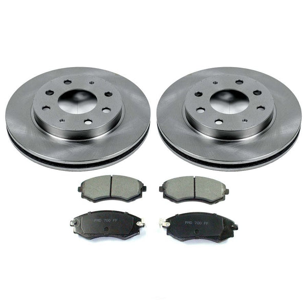 Front Brake Rotors & Pads Fits 1999-2001 Hyundai Tiburon