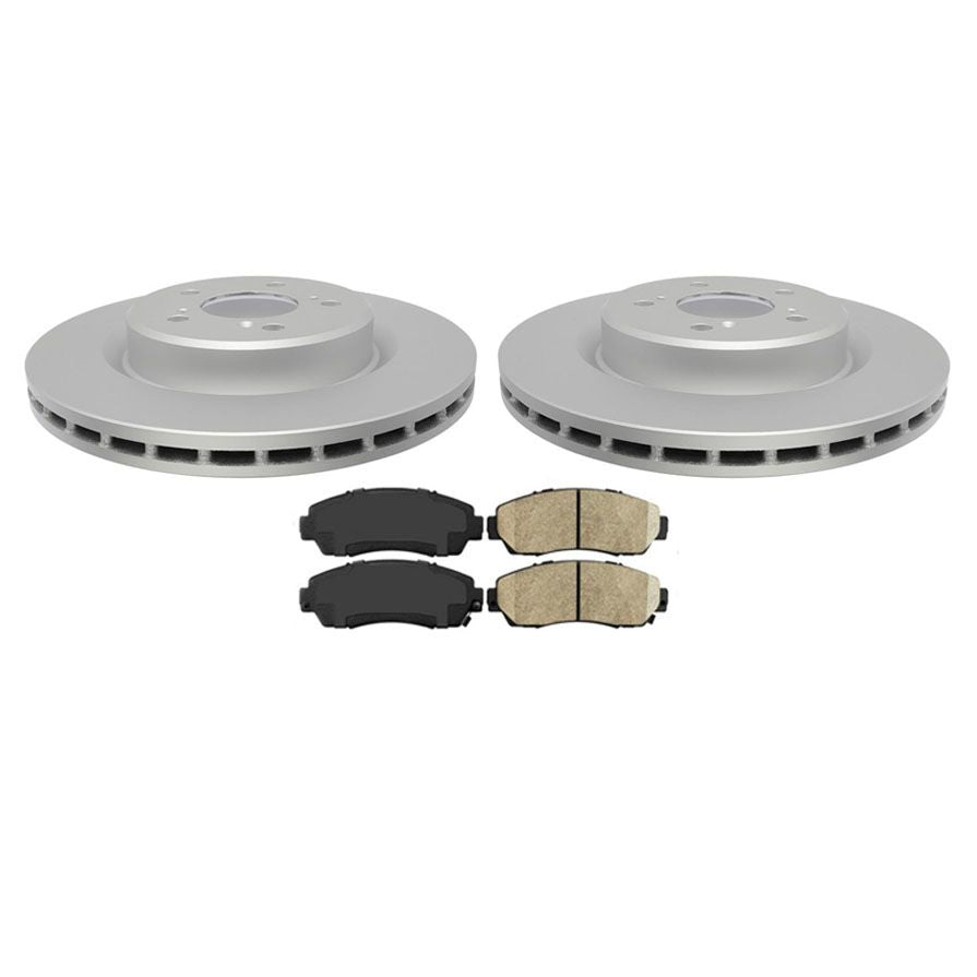 Front Disc Brake Rotors Ameri Pro Ceramic Pads for Acura TLX 2021 2022 2023 2.0L