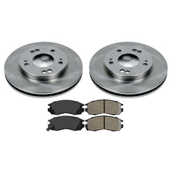 Fits 1996-1999 Mitsubishi Eclipse 2.0L & 2.4L Front Brake Rotors & Ceramic Pads