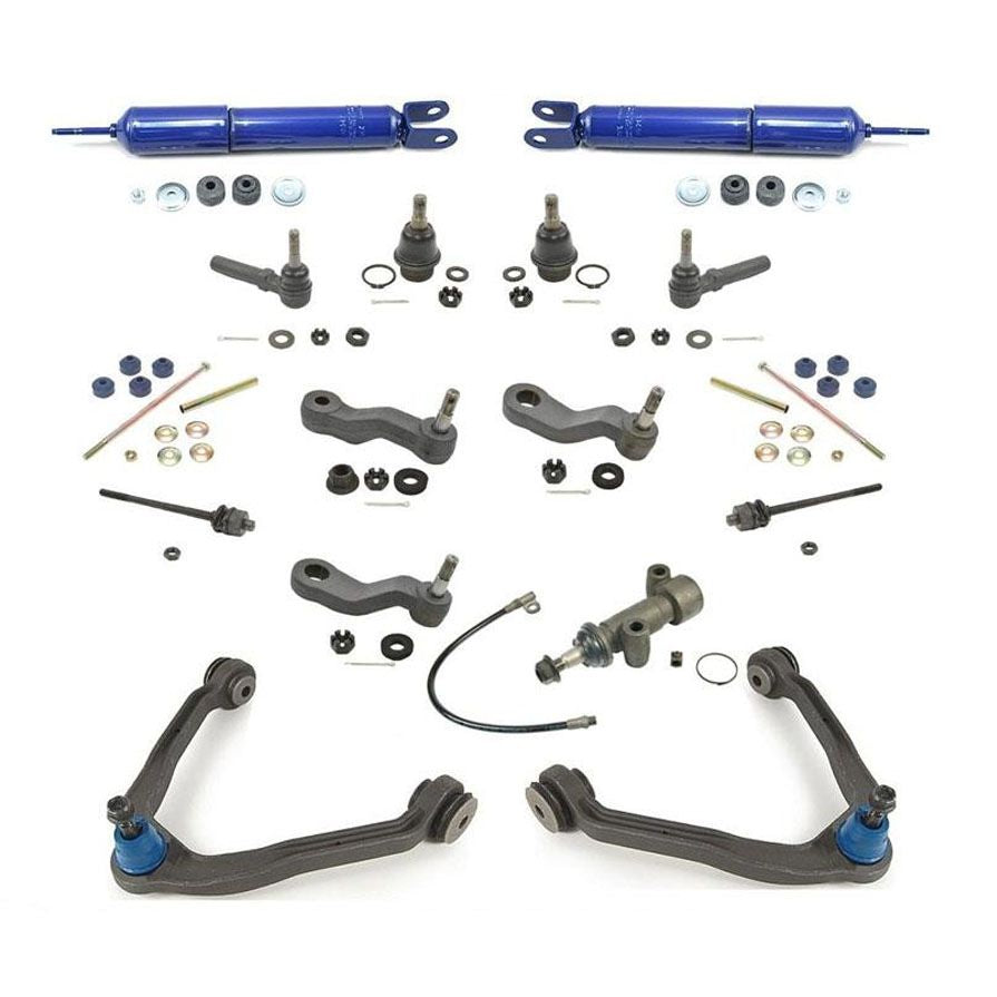 Kit de 16 piezas de brazos de control Upp, brazo tensor Pitman, Kit de rótulas de barra de acoplamiento interior y exterior