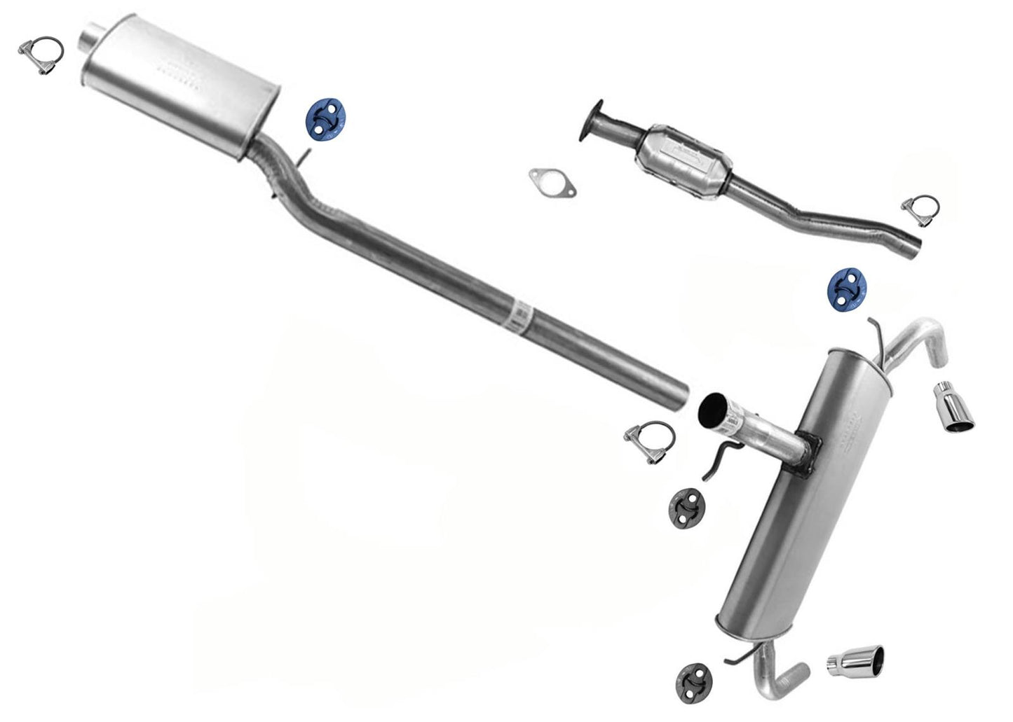 Silenciador trasero del tubo de extensión del resonador con perno para Chevrolet Equinox 10-12 3.0L