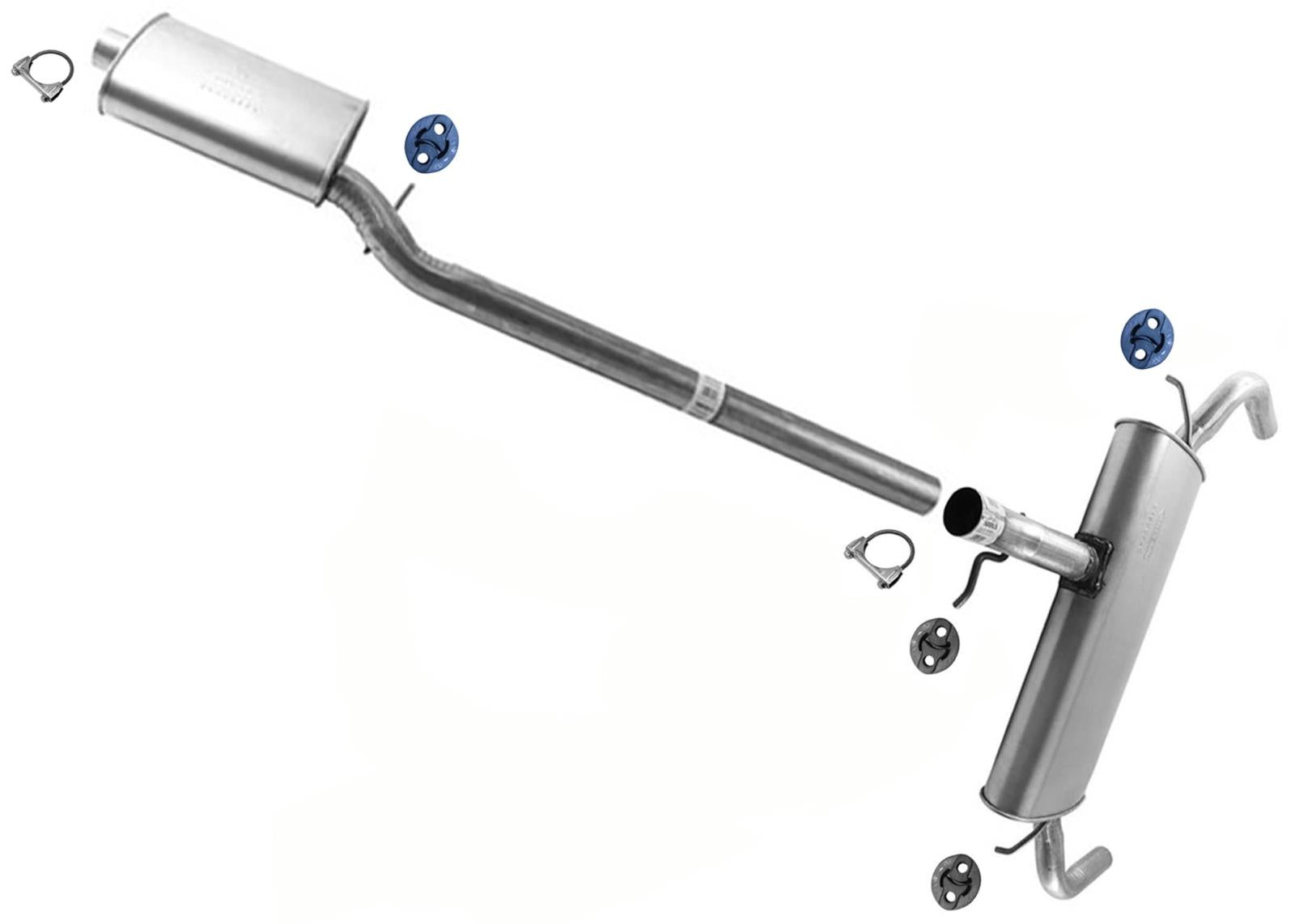 Silenciador trasero del tubo de extensión del resonador soldado para Chevrolet Equinox 3.0L 10-2012