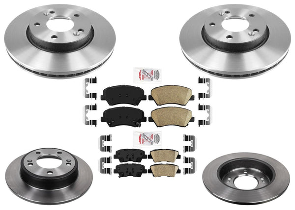 Carbon Performance Disc Brake Rotors Pads for Hyundai Elantra GT 2013-2016