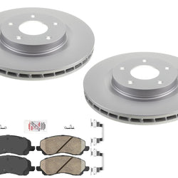 Improved Coated Disc Brake Rotors Pads For Dodge Caliber 2007-2011 1.8L 2.0L