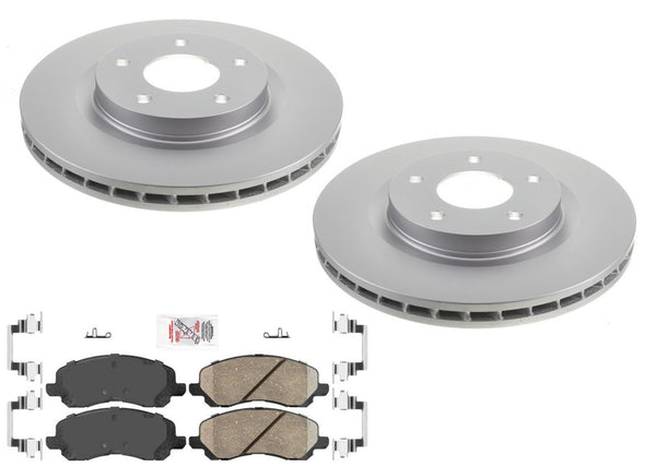 Improved Coated Disc Brake Rotors Pads For Dodge Caliber 2007-2011 1.8L 2.0L