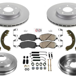 Improved Performance Disc Brake Rotors Rear Drums Shoes for Dodge Caliber 07-12