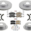 Improved Performance Brake Rotors Brake Pads for Mitsubishi Galant 08-12 2.4L
