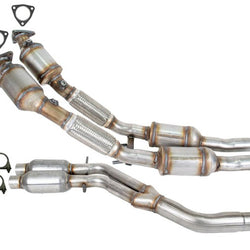 Front Rear 4 Catalytic Converters Resonators for Volkswagen Atlas 2018-2023 3.6