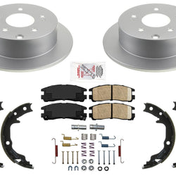 REAR Improved Performance Brake Rotors Brake Pads for Mitsubishi Galant 04-12