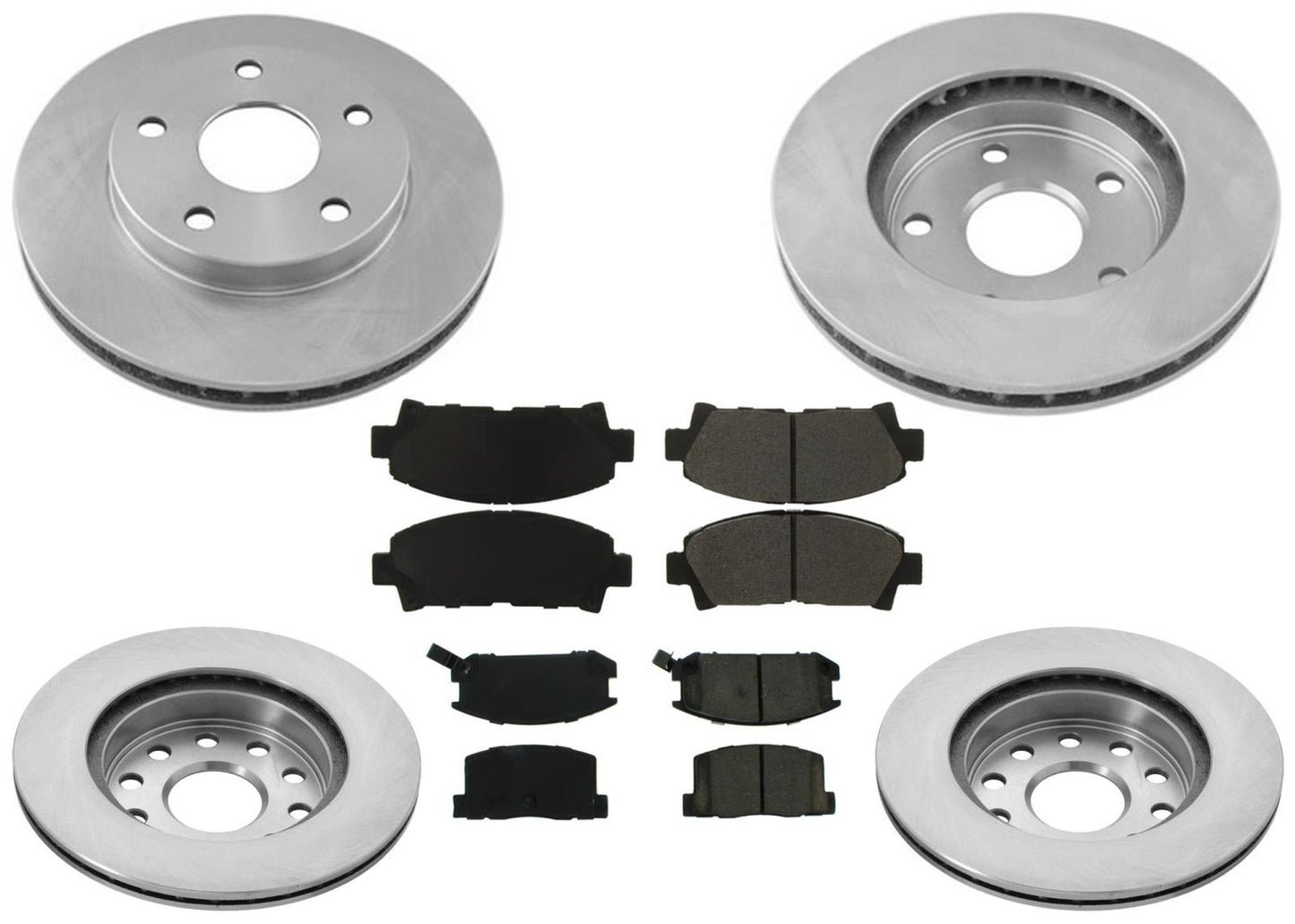 F&R Brake Disc Rotor Rotors & Pads for Toyota MR2 1992 1993 1994 1995 Turbo