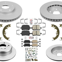 GEO Coated Disc Brake Rotors & Ceramic Pads for Toyota Solara 1999 2000 2001