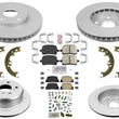 GEO Coated Disc Brake Rotors & Ceramic Pads for Lexus ES300 2000 2001