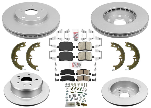 GEO Coated Disc Brake Rotors & Ceramic Pads for Lexus ES300 1997 1998 1999