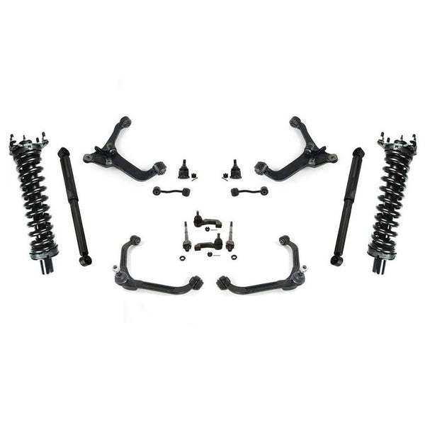 Fits 06-07 Liberty Front Struts Control Arms Ball Joints Tie Rods & Rear Shocks