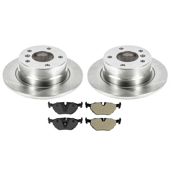 For 2003-2005 BMW Z4 2.5L Rear Brake Rotors & Brake Pads