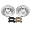 00-04 Mitsubishi Montero Sport (2) 12 3/8 Inch Front Brake Rotors & Ceramic Pads