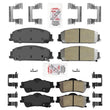 AME Improved Performance Front Rear Disc Brake Pads For Pontiac G8 2008-2009