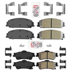 AME Improved Performance Front Rear Disc Brake Pads For Pontiac G8 2008-2009