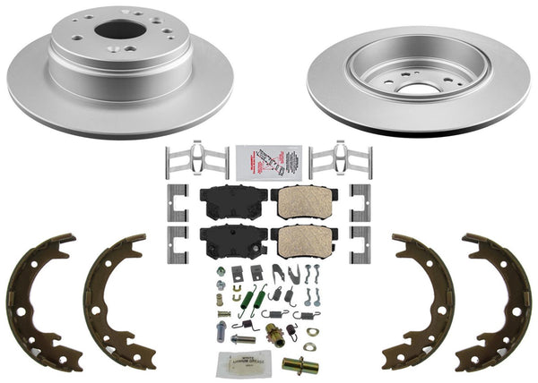 Rear Disc Brake Rotors Disc Brake Pads Parking For Acura TL 2004-2008 3.2L 3.5