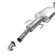 Silenciador medio fabricado en Estados Unidos para motor de gas Ford Escape 2009-2012 2.5L 3.0L